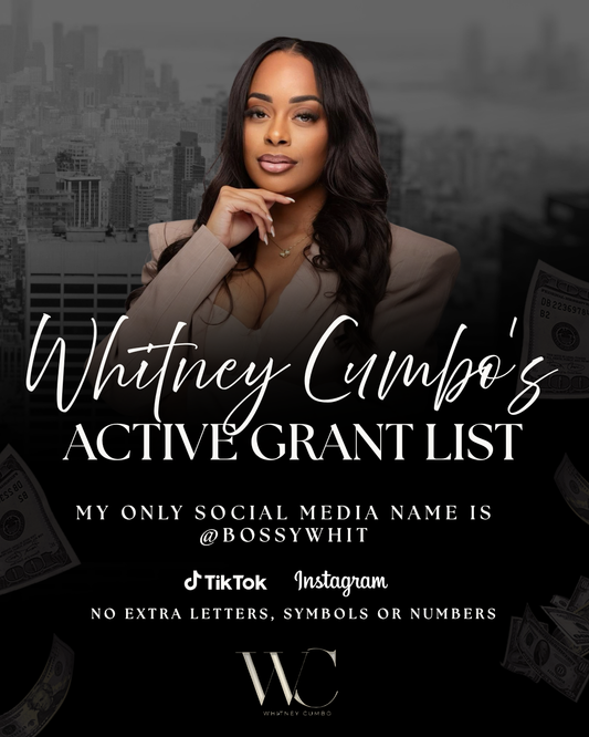 Whitney Cumbo's Active Grant List Subscription (Bi-Weekly Updates)